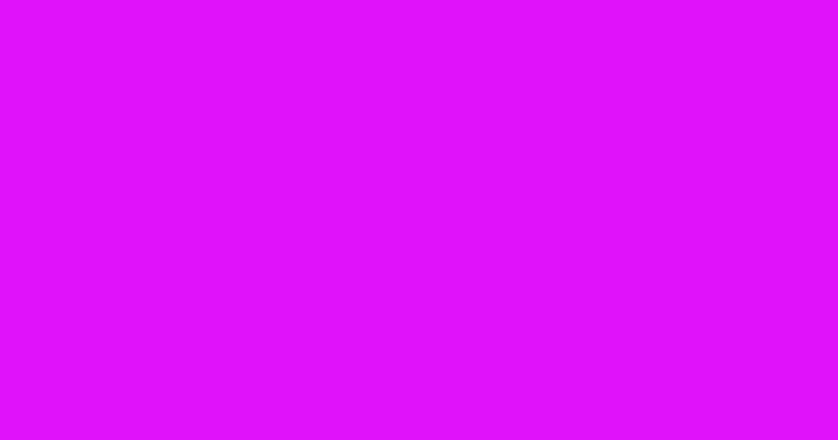 #e012f9 electric violet color image