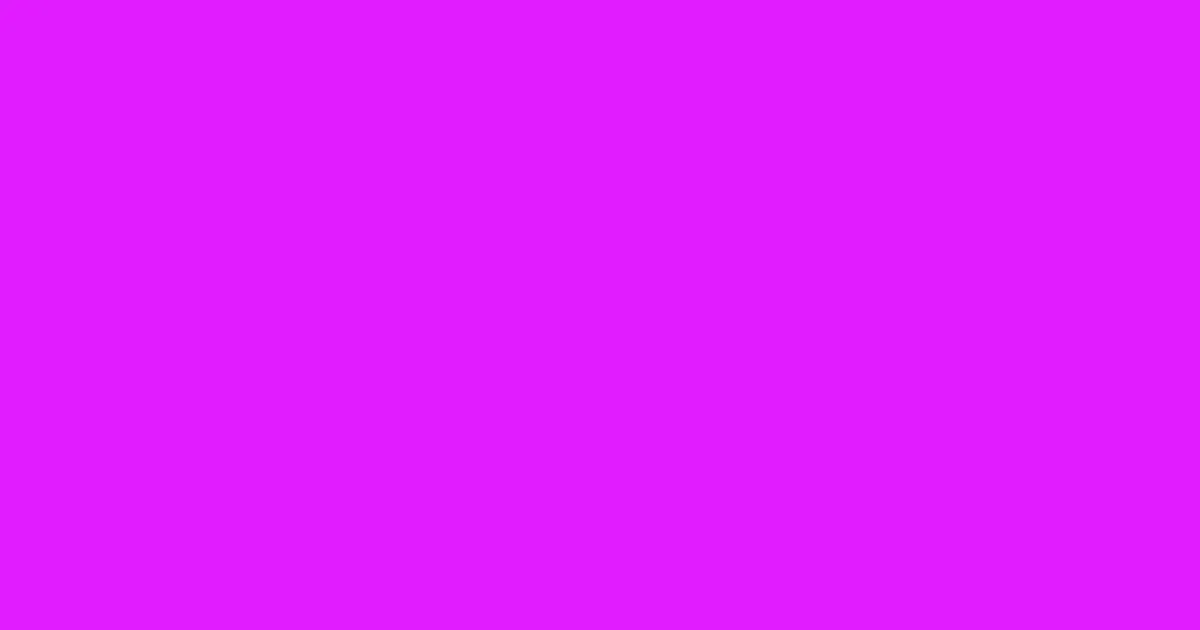 #e01cff electric violet color image
