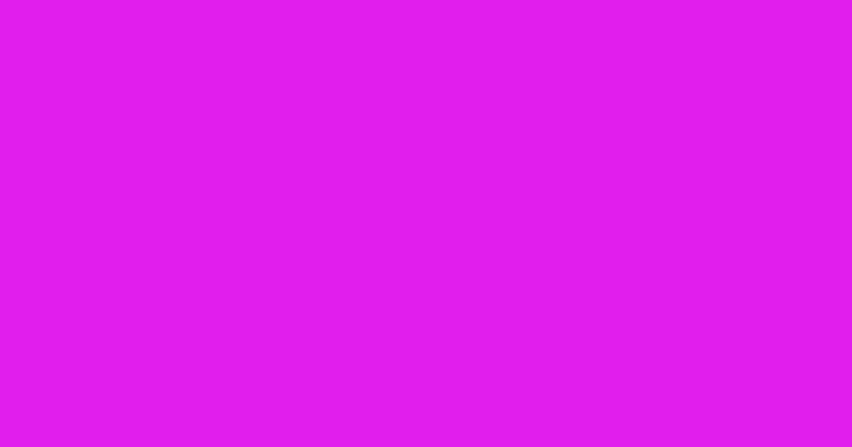 #e01eed electric violet color image