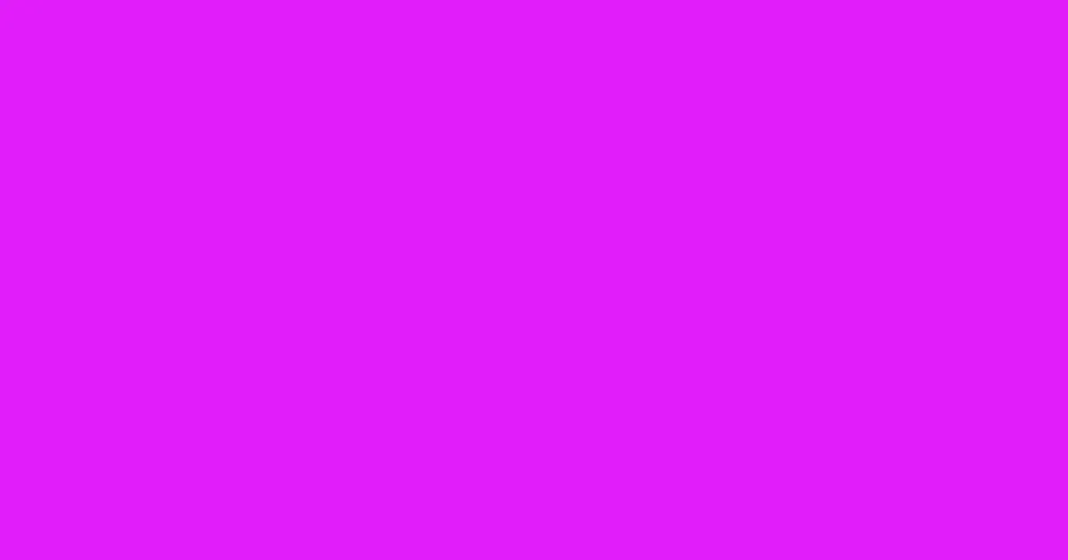 #e01efa electric violet color image
