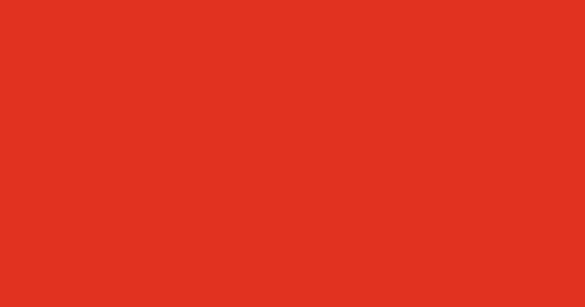 #e0321f alizarin crimson color image