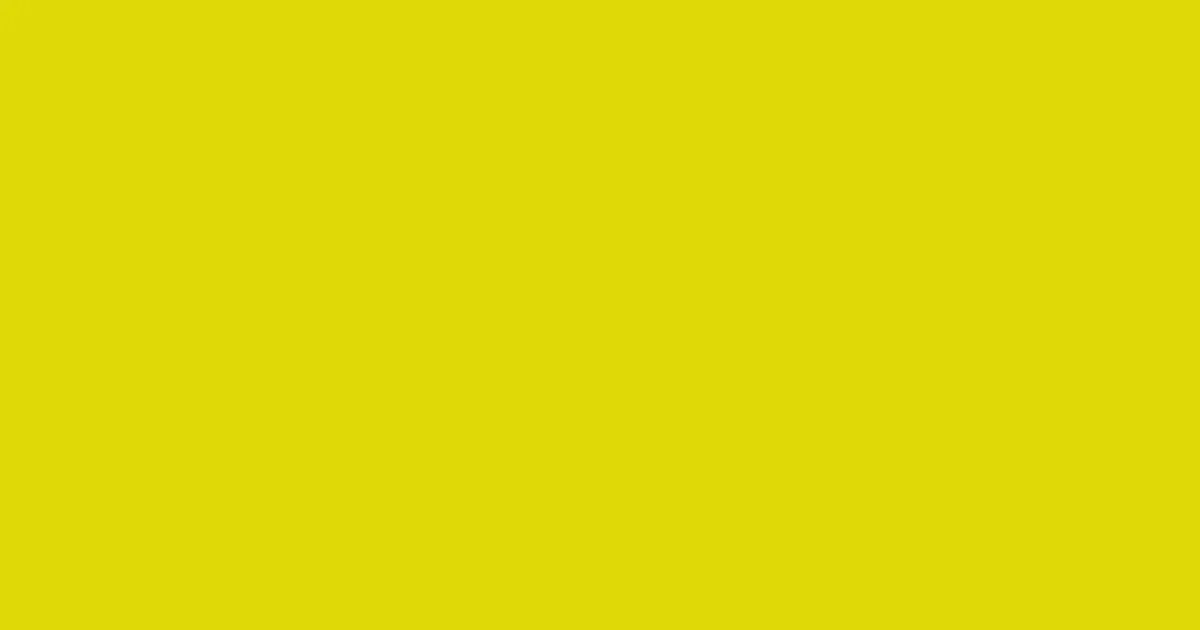 #e0d908 bitter lemon color image