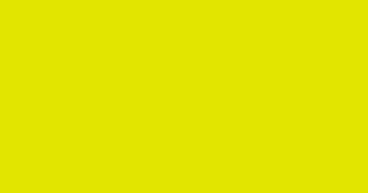 #e0e701 chartreuse yellow color image