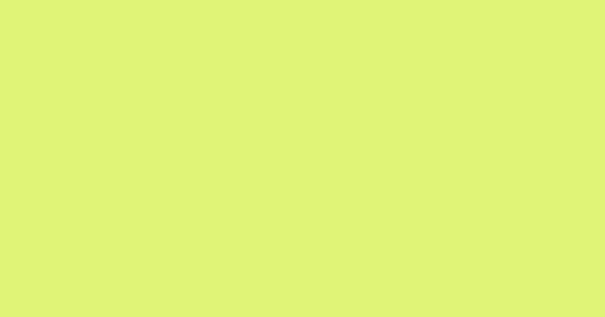 #e0f477 sunny pearl color image