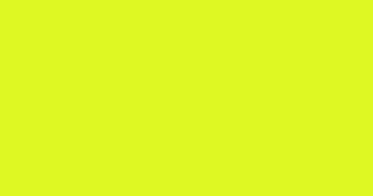 #e0f722 electric lime color image