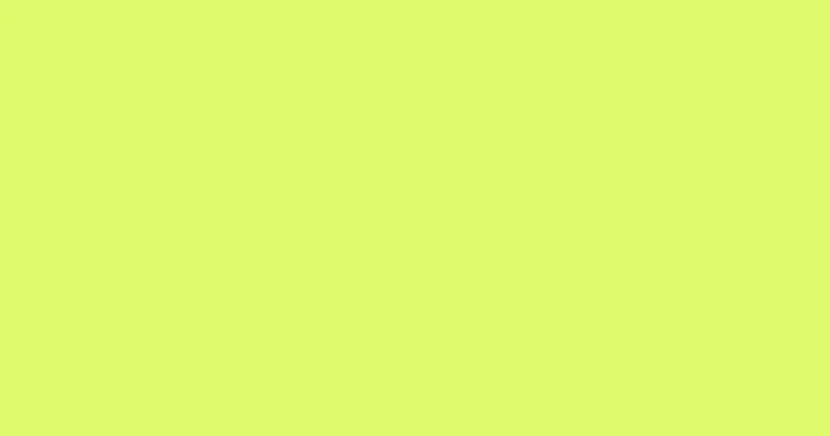 #e0f96b canary color image