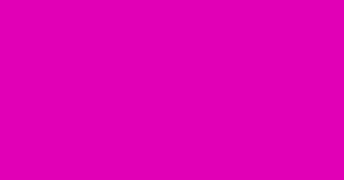 #e100b7 hollywood cerise color image