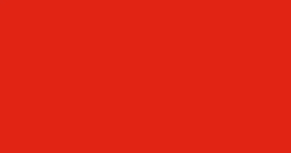 #e12415 alizarin crimson color image