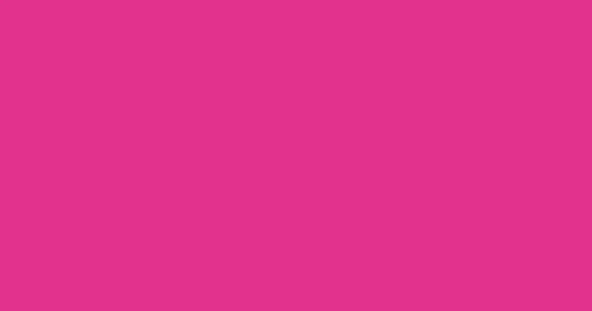 #e1328c cerise color image