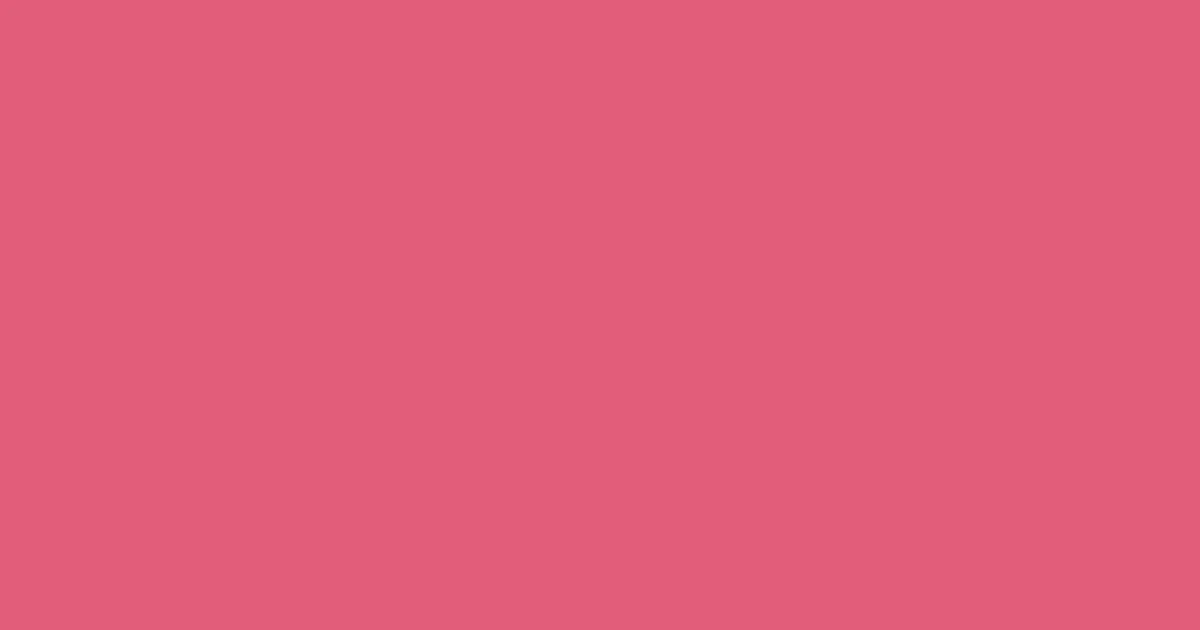 #e15d7a blush color image