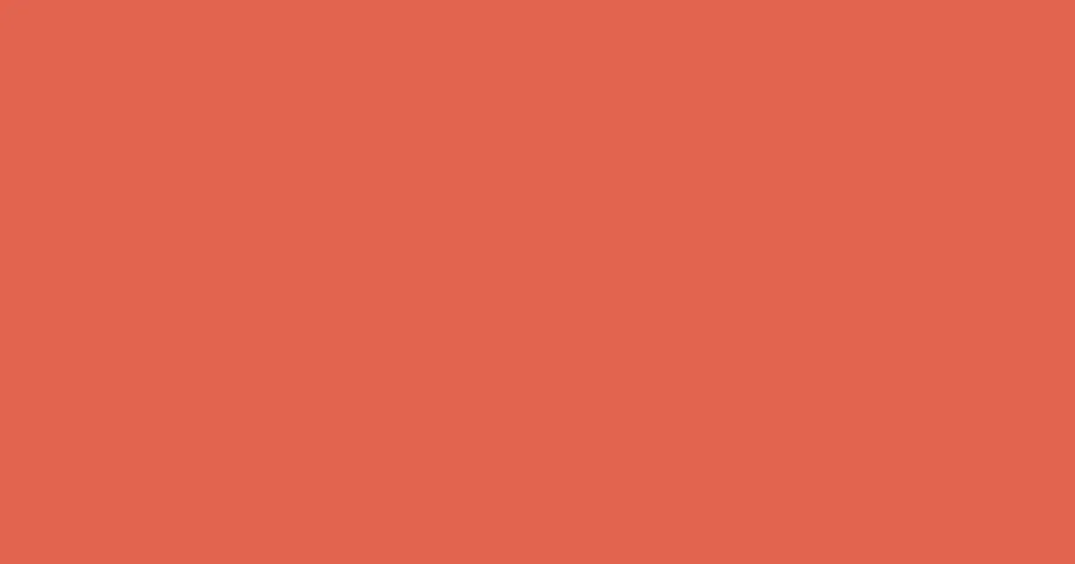#e1644f terracotta color image