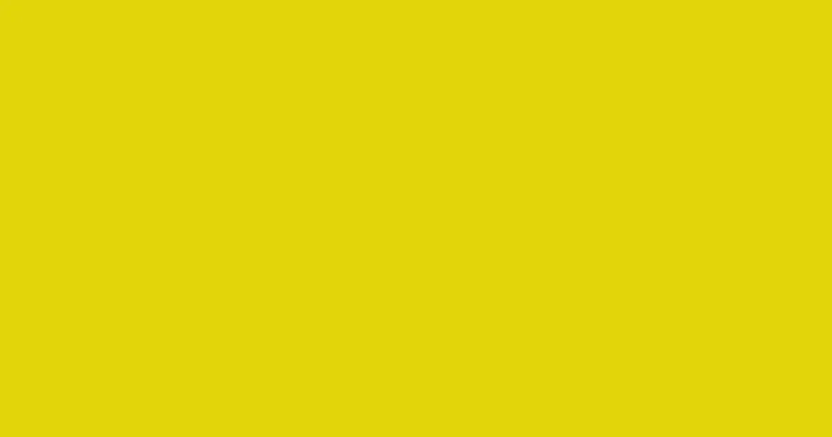 #e1d60a bitter lemon color image