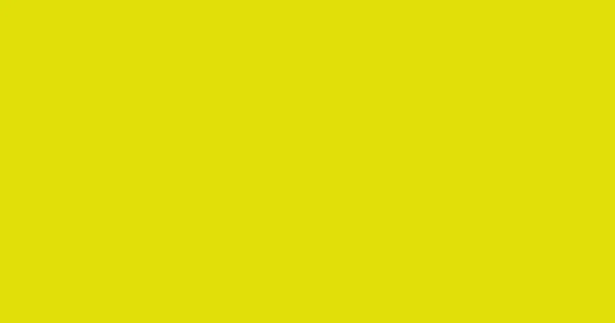 #e1df0a bitter lemon color image