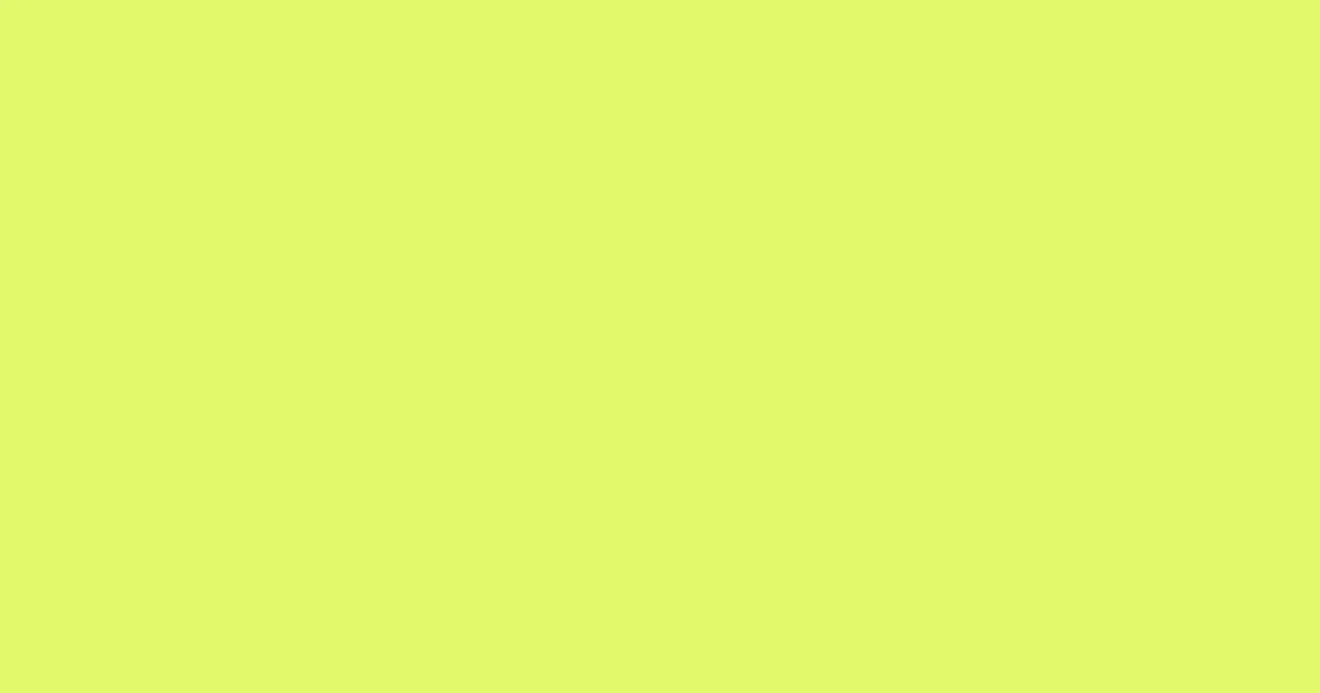 #e1f96c canary color image