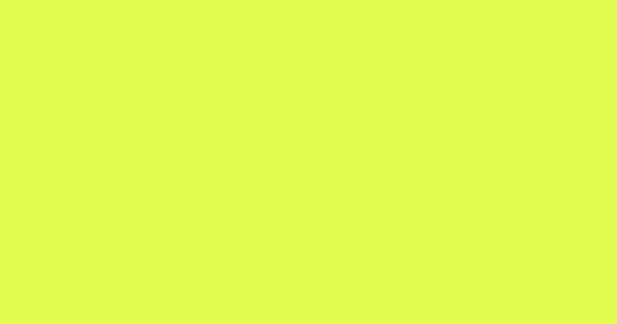 #e1fc4e canary color image