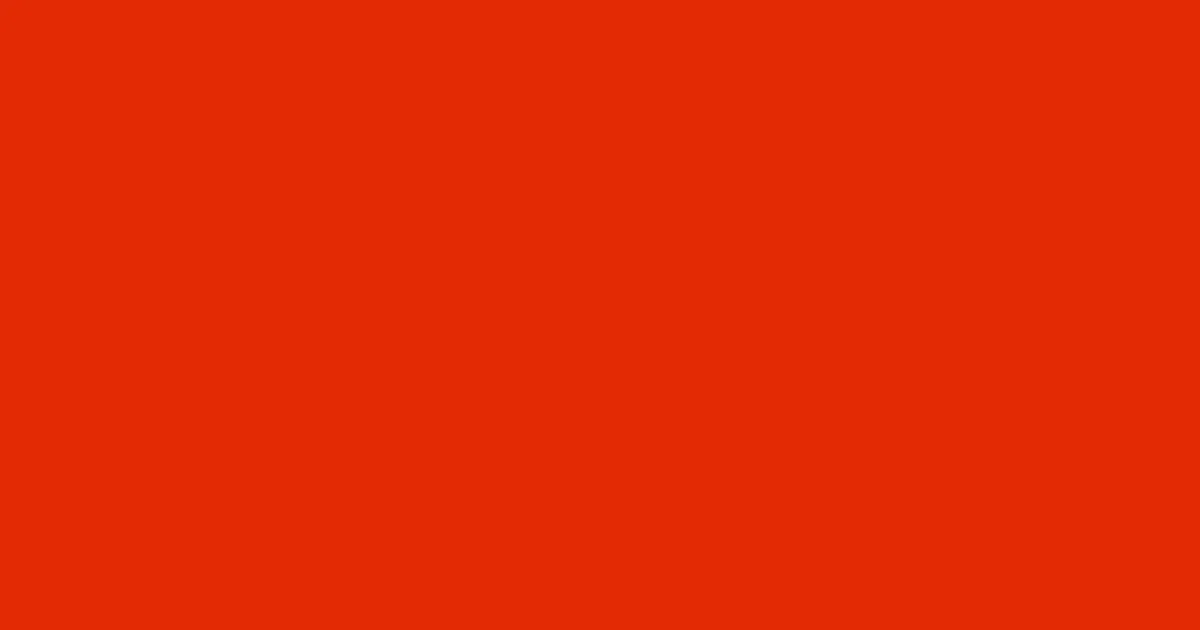 #e32a05 scarlet color image