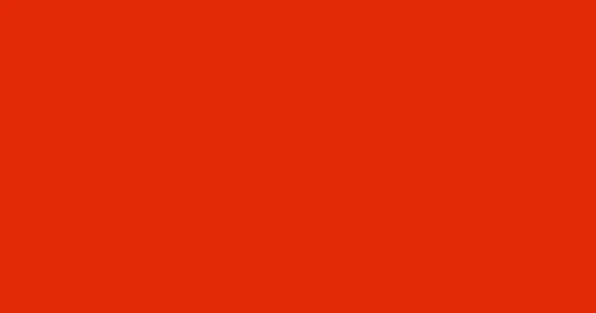 #e32a07 scarlet color image