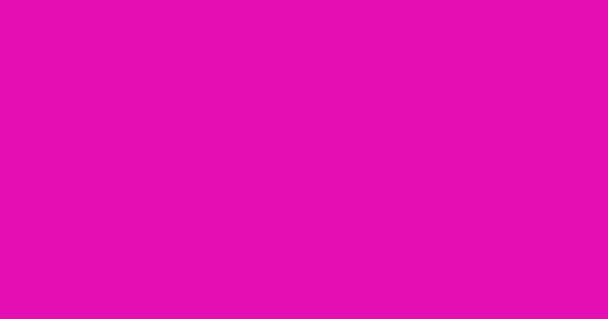 #e40eb3 shocking pink color image