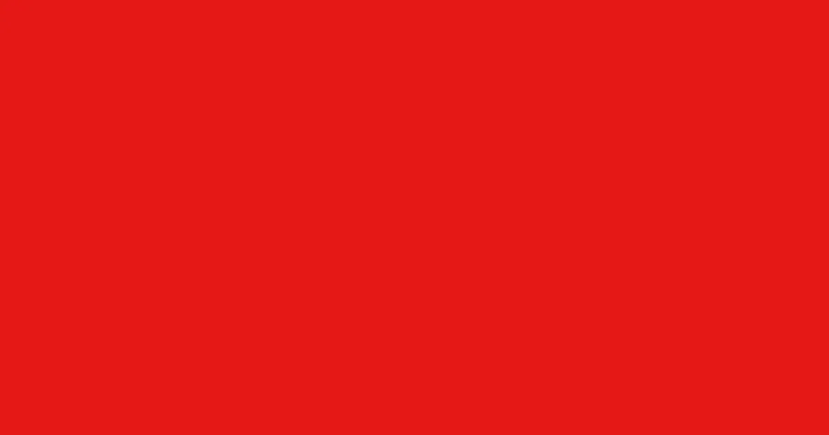 #e41916 alizarin crimson color image