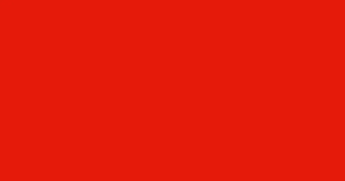#e41a0b scarlet color image