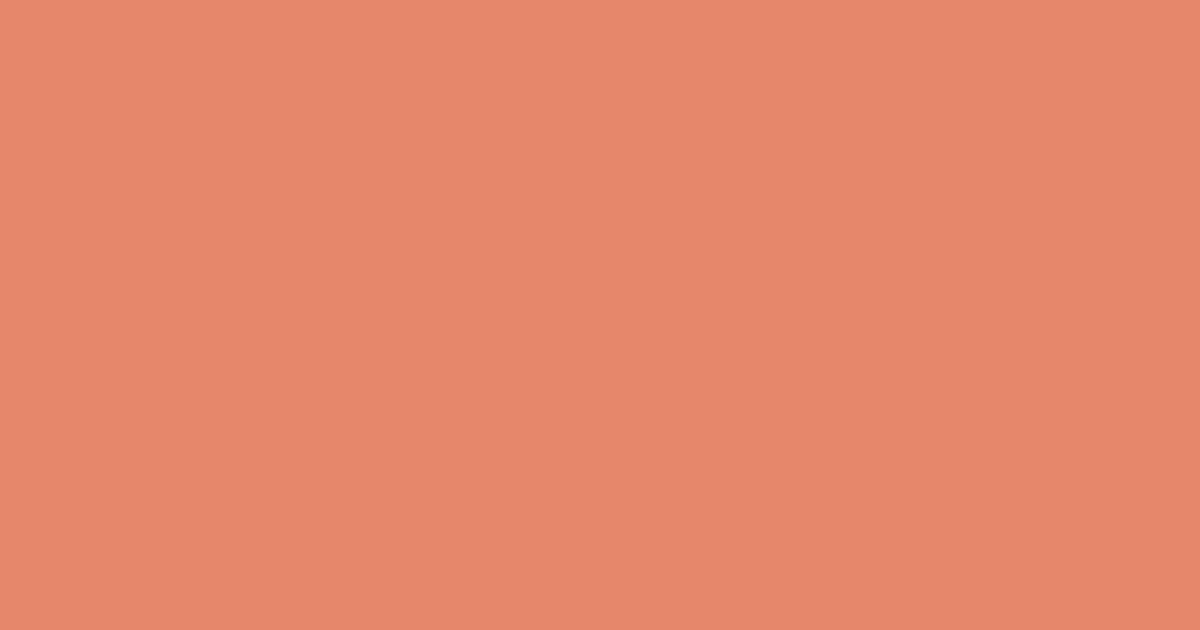 #e4876b apricot color image