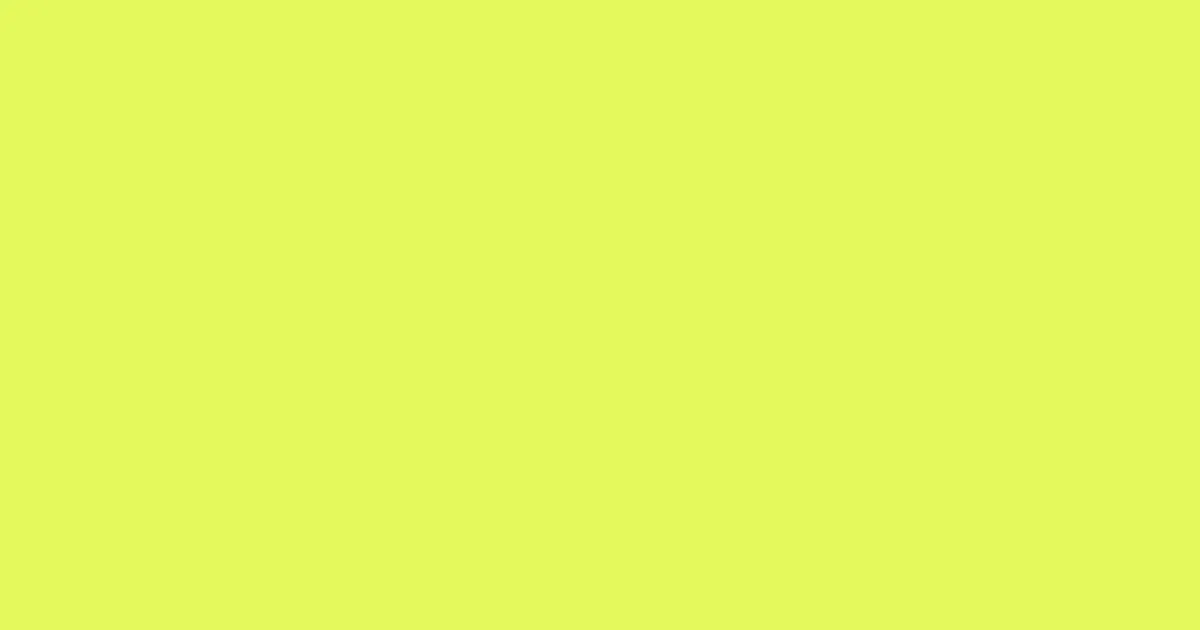 #e4f95c canary color image
