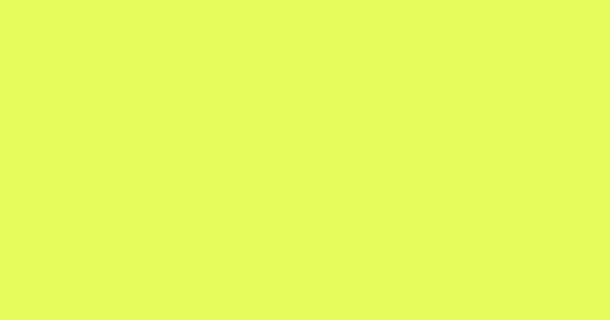 #e4fc5b canary color image
