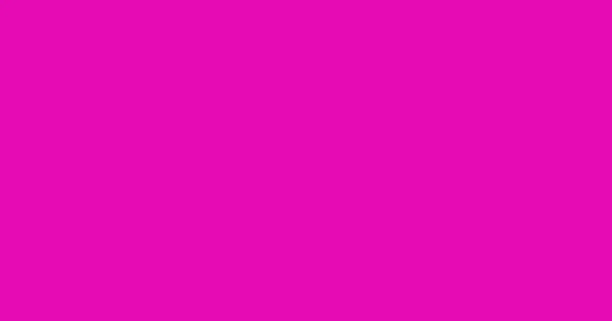 #e50ab4 shocking pink color image