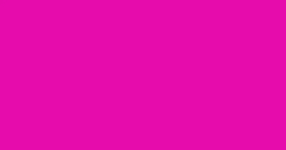 #e50dad shocking pink color image