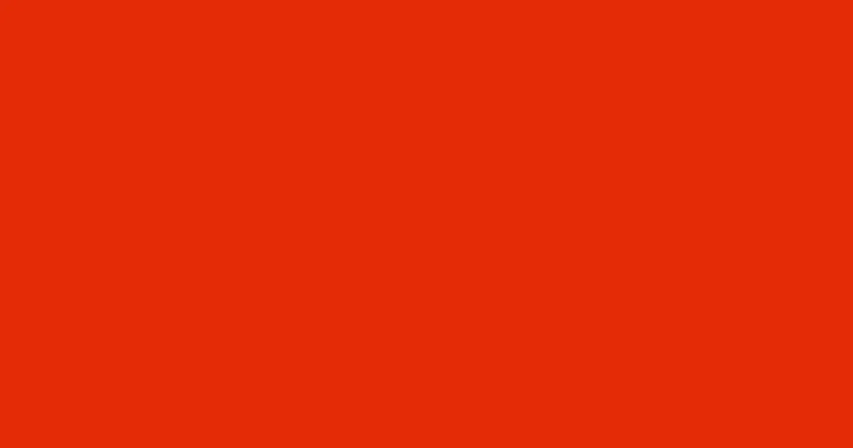 #e52b06 scarlet color image