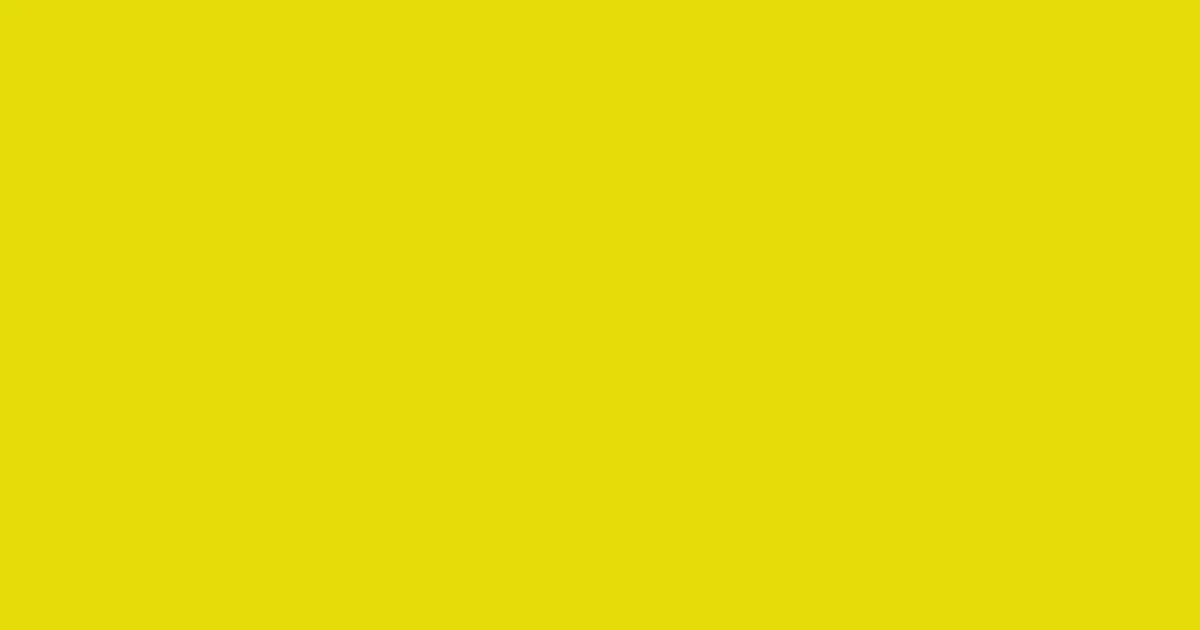 #e5dd0a bitter lemon color image