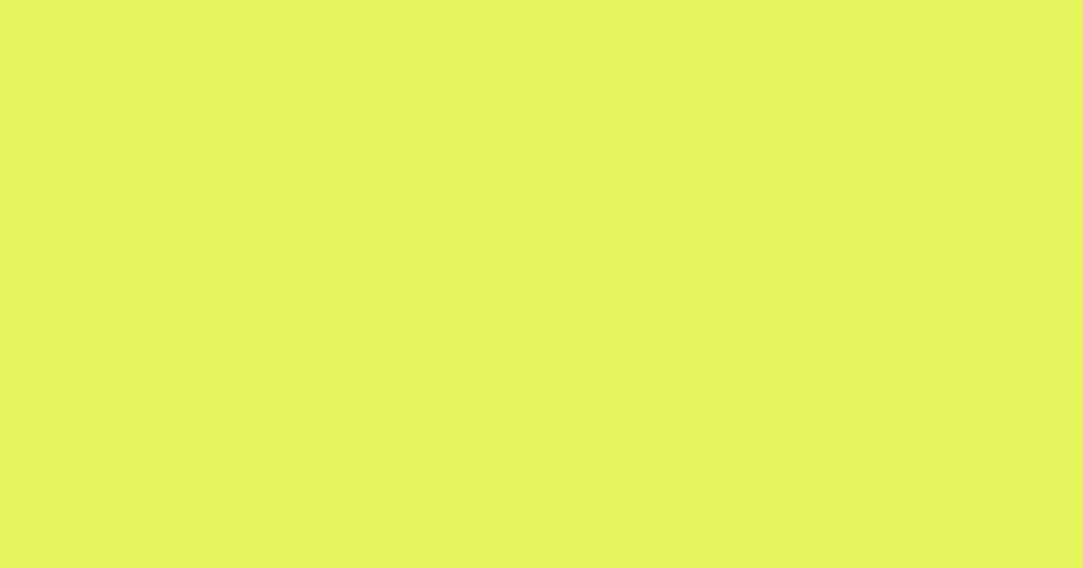 e5f55e - Canary Color Informations