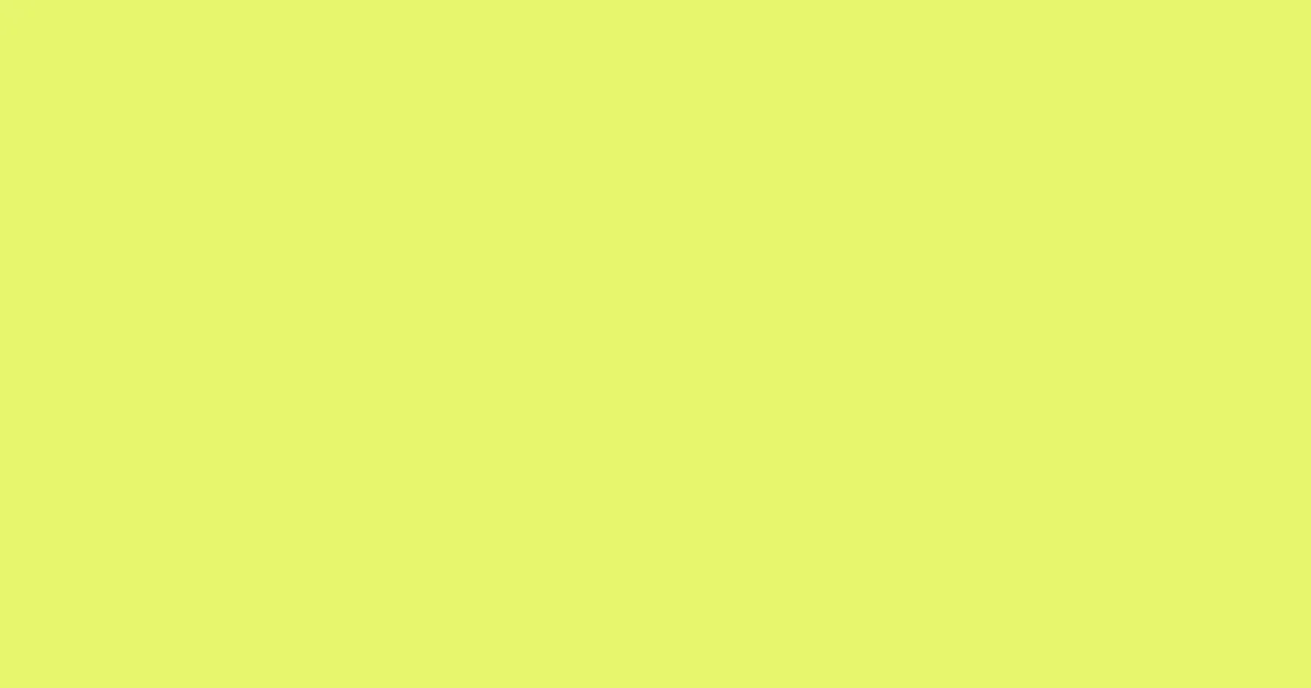 #e5f66c canary color image