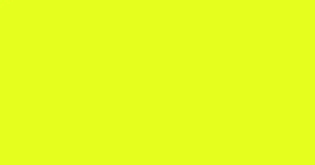 #e5fe1d electric lime color image