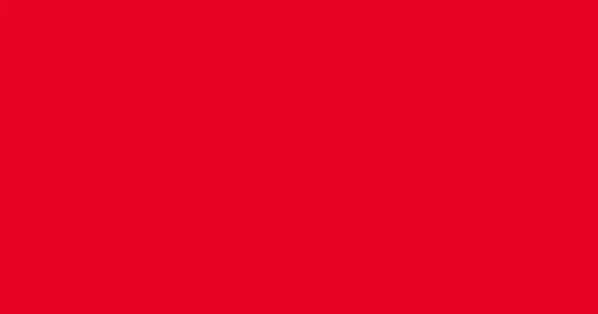 #e60325 red ribbon color image