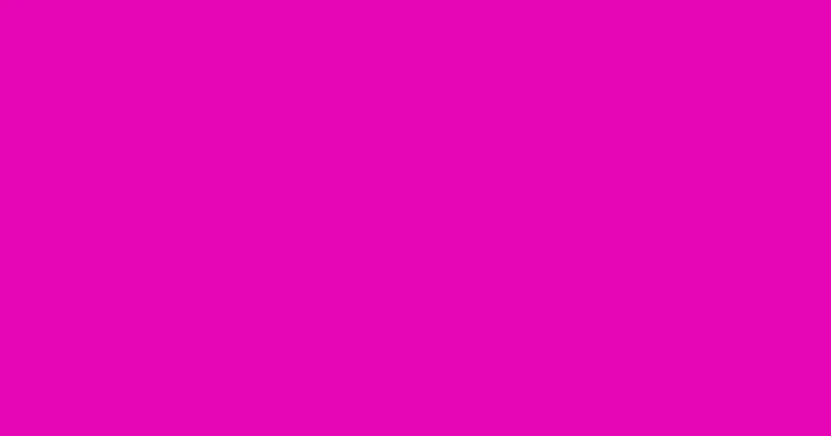 #e607b6 shocking pink color image