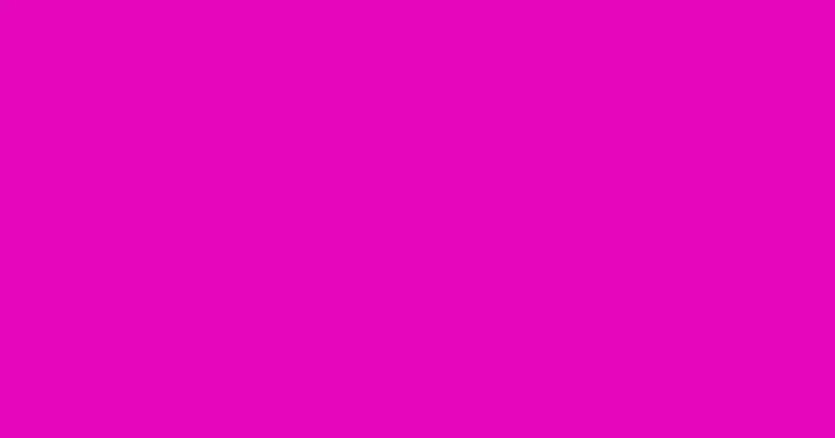 #e607be shocking pink color image