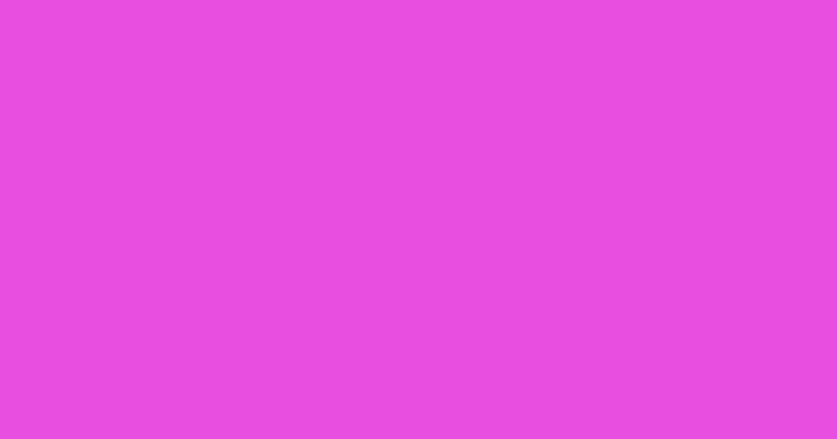 #e64fdf lavender magenta color image