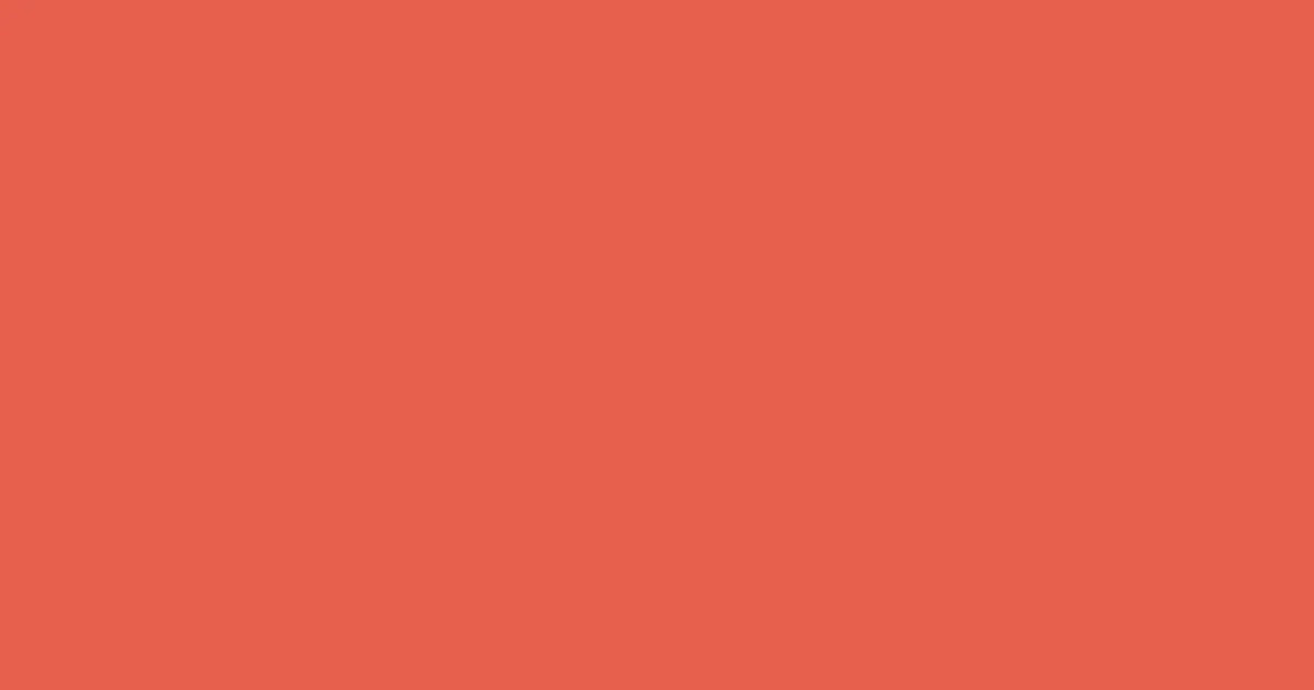 #e75f4d burnt sienna color image