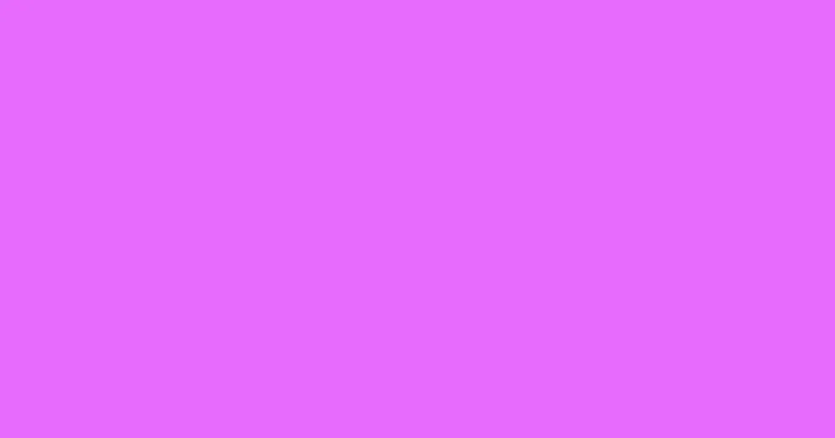 #e76bfd heliotrope color image