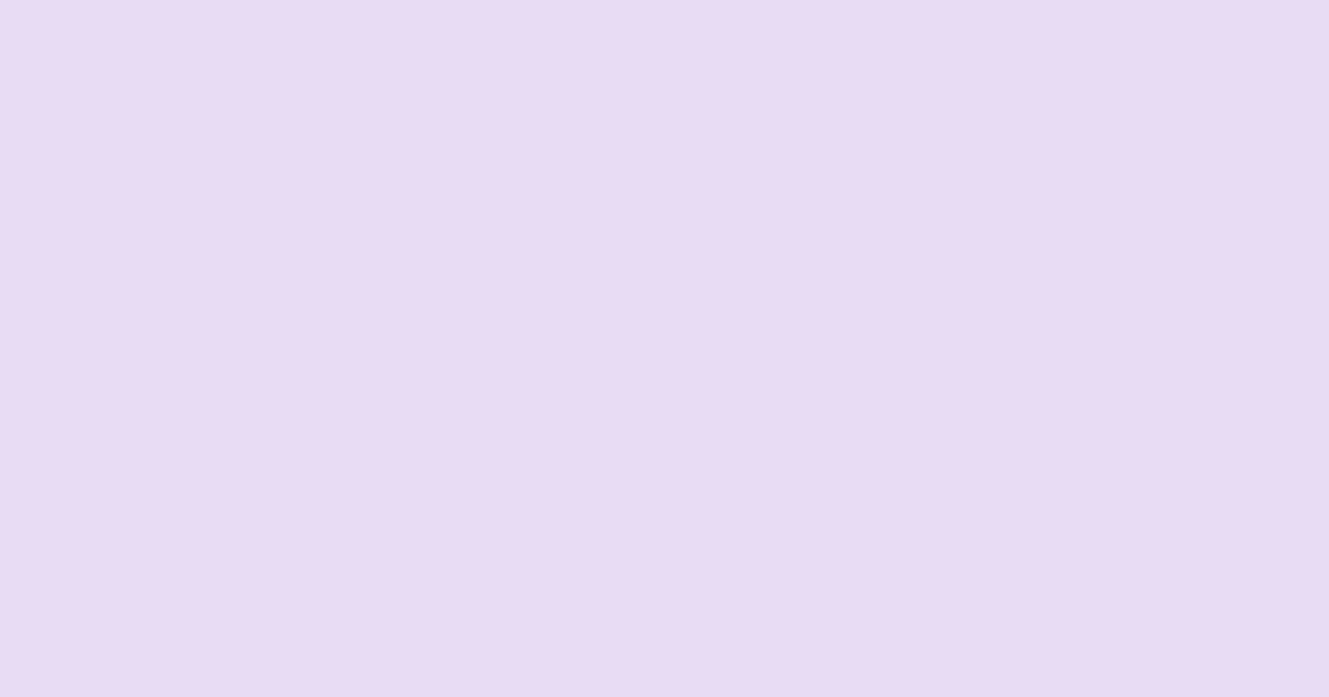 #e7dcf4 french lilac color image