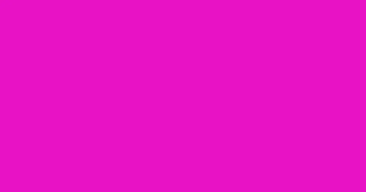 #e812c4 shocking pink color image