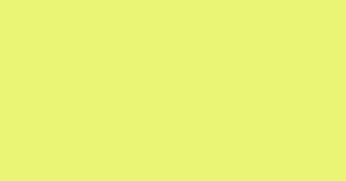 #e8f574 sunny pearl color image