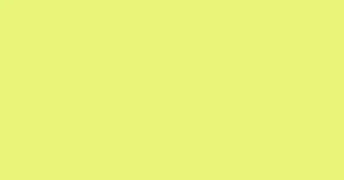 #e8f578 sunny pearl color image