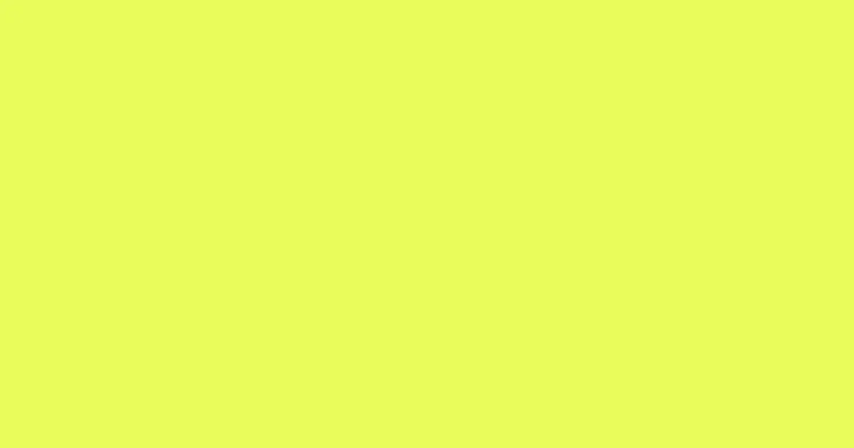 #e8fc5a canary color image