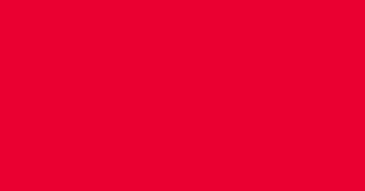 #e90131 red ribbon color image