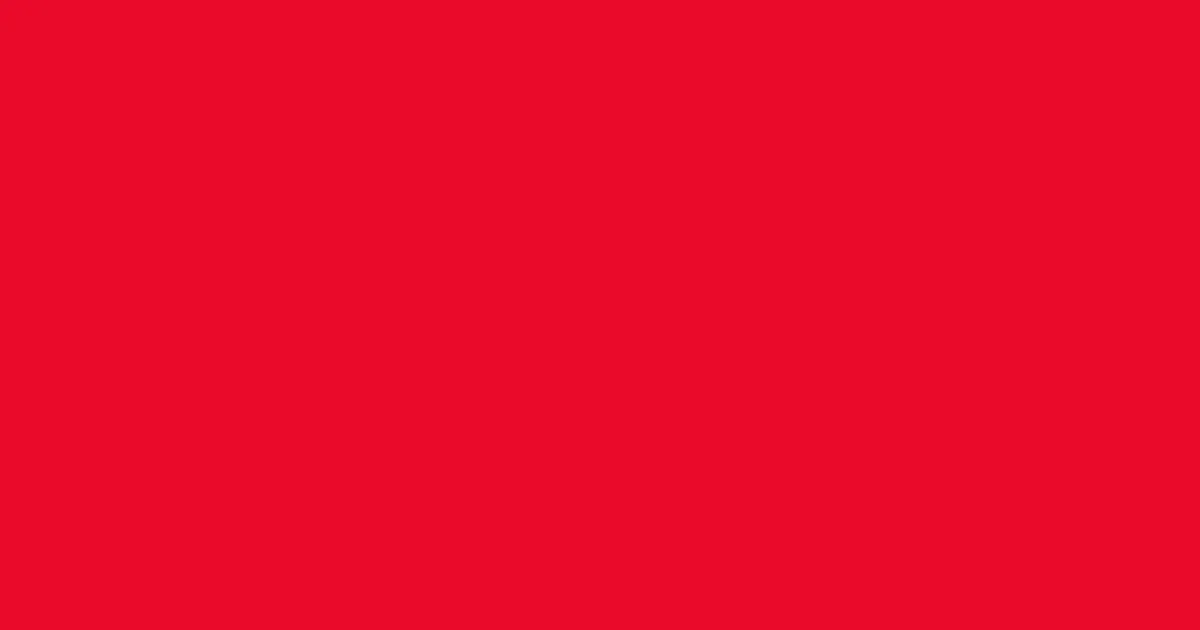 #e9092a red ribbon color image