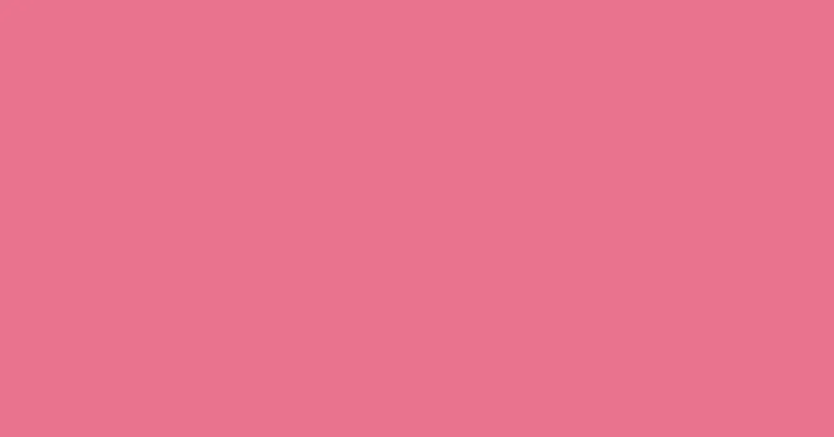 #e9738e deep blush color image