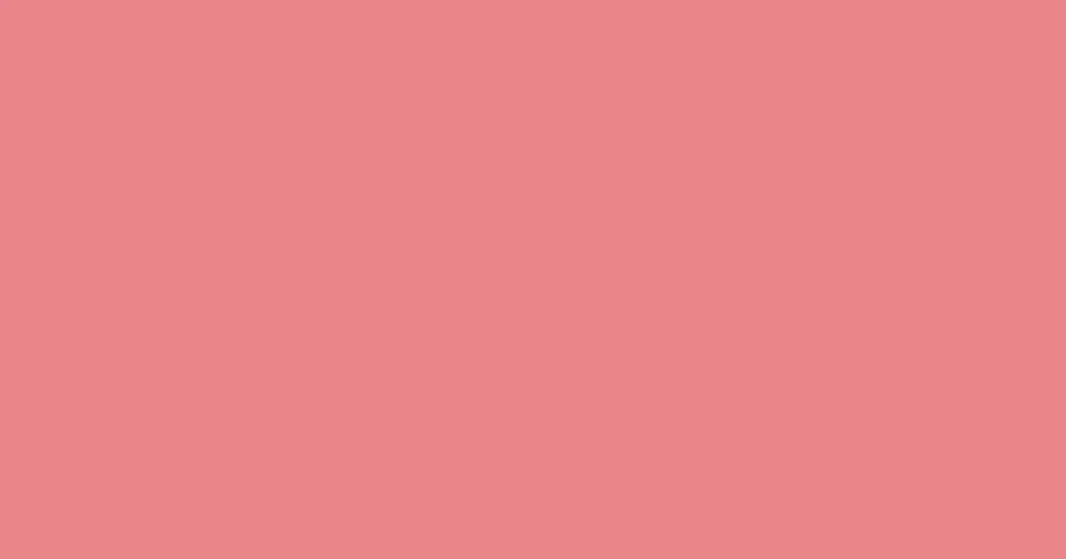 #e9878a tonys pink color image