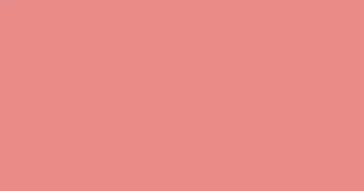 #e98c8a tonys pink color image